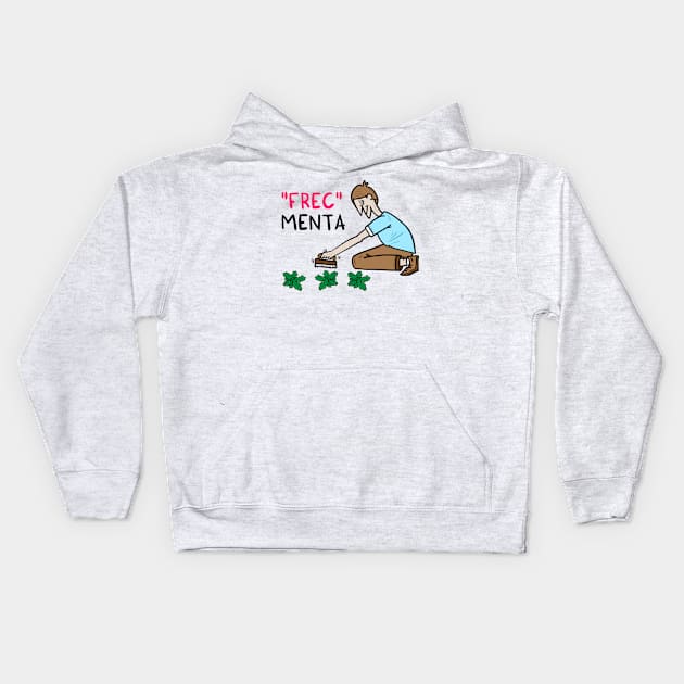 frec menta Kids Hoodie by adrianserghie